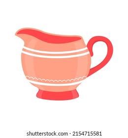 Coffee set or tea set.Tea accessories in the kitchen. Vector cartoon illustration