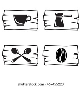 Coffee set. Vector EPS10 illustration.