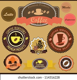 coffee set. vector illustration