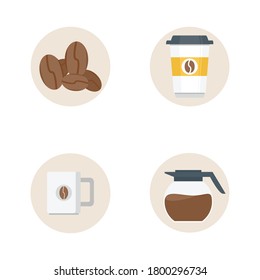 ilustración aislada del vector de café