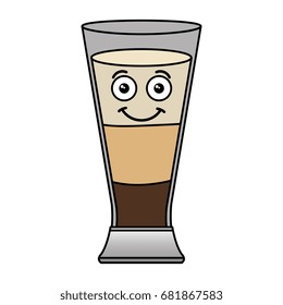 coffee shake fresh kawaii character
