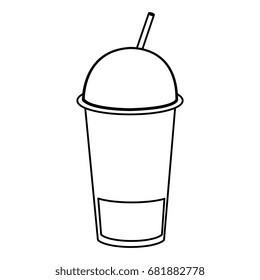 coffee shake with straw
