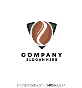 coffee shield / Cup logo design inspiration