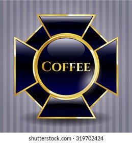 Coffee shiny badge