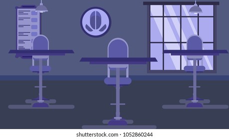 Coffee shop background vector illustration