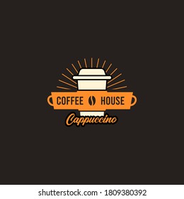 Coffee shop badge logo design. Perfect for modern coffee shop joints. Vector Illustrtion