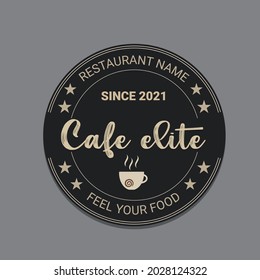 Coffee shop badge in vintage style Free Vector. vintage logo .