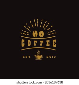 Coffee Shop Badges in Vintage Logo