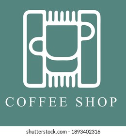 coffee shop or bakery logo vector