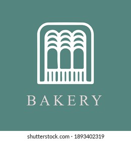 vector de logotipo de cafetería o panadería