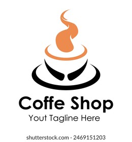 Coffee shop brand logo design