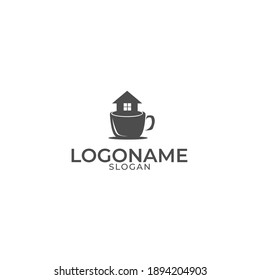 coffee, coffee shop and building logo
