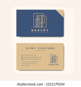 Coffee shop business card template vector