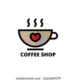 coffee shop cafe beans hot drink design template-vector illustration