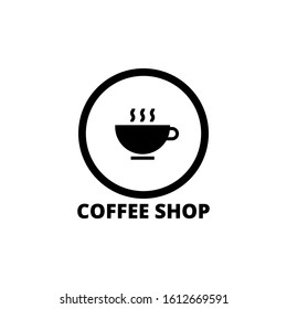 coffee shop cafe beans hot drink design template-vector illustration