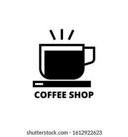 coffee shop cafe beans hot drink design template-vector illustration