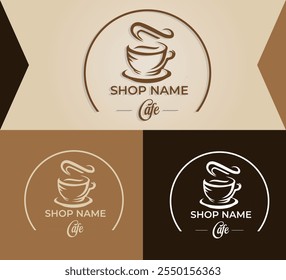 Coffee Shop And Cafe Logo Design.