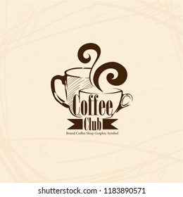 coffee shop cafe logo symbol sign graphic object