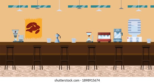 Coffee shop. A coffee cafe where you can drink and relax, tell stories and do your work