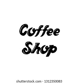 Coffee Shop. Calligraphy saying for print. Vector Quote 