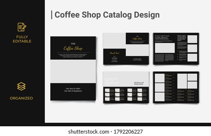 Coffee Shop Catalog Brochure Template Coffee Menu Design Shop Menu Brochure Coffee Shop Menu Layout