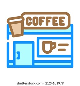 coffee shop color icon vector. coffee shop sign. isolated symbol illustration