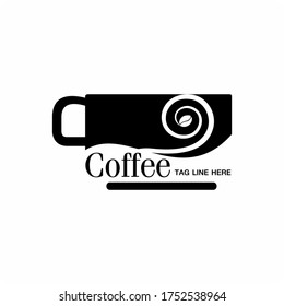 Coffee shop, company logo or coffee product symbol
