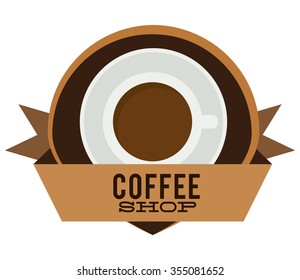 Coffee shop concept with icons design, vector illustration 10 eps graphic.