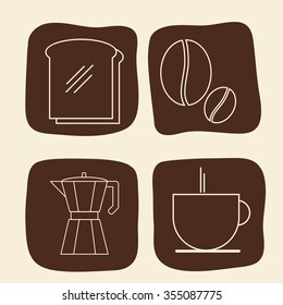Coffee shop concept with icons design, vector illustration 10 eps graphic.