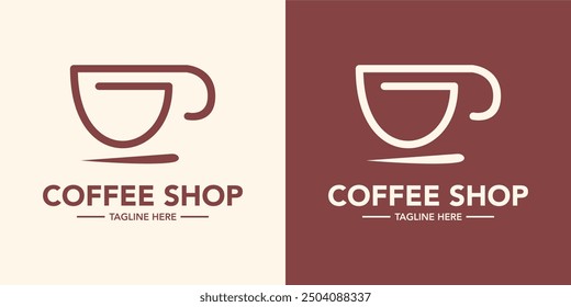 Coffee shop creative logo design. Coffee espresso minimal logo