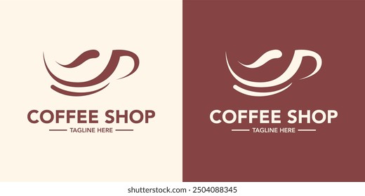 Coffee shop creative logo design. Coffee espresso minimal logo