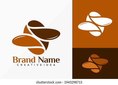 Diseño de vectores con logotipo creativo de Coffee Shop. Emblema abstracto, concepto de diseños, logotipos, elemento de logotipo para plantilla.