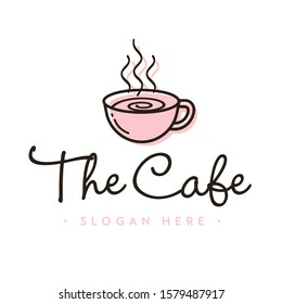 Coffee Shop Cup Logo Template Vector