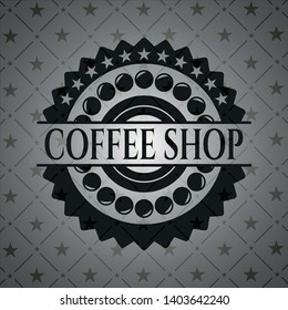 Coffee Shop dark emblem. Vector Illustration. Detailed.