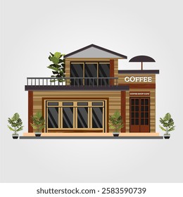Coffee shop design graphic vector and illustration