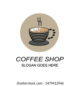 coffee shop design logo vector illustrator