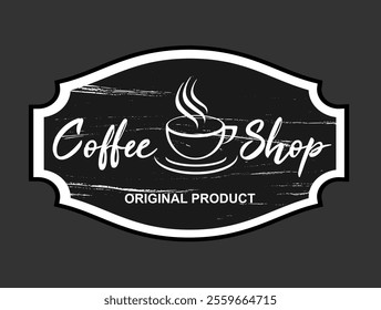 Coffee Shop design template. Coffee vector illustration