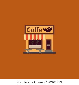 Coffee Shop Design Template Vector Illustration.