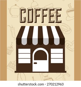 coffee shop design, vector illustration eps10 graphic 