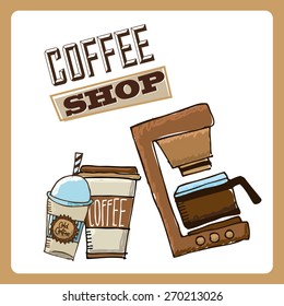 coffee shop design, vector illustration eps10 graphic 