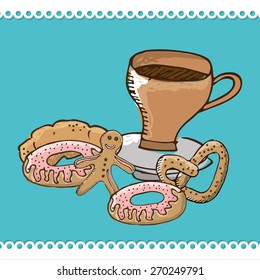 coffee shop design, vector illustration eps10 graphic 