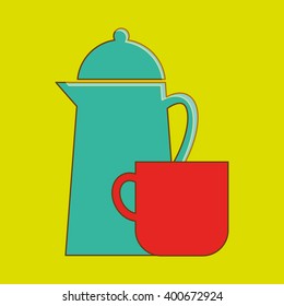 Coffee shop design , vector illustration