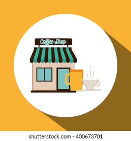 Coffee shop design , vector illustration