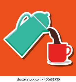 Coffee shop design , vector illustration