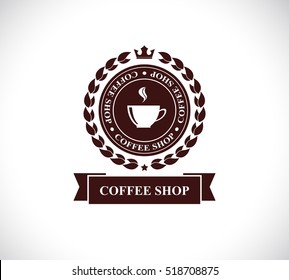 icono de etiqueta diseñado por una cafetería