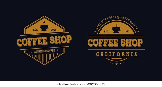 coffee shop and eatery vintage logo