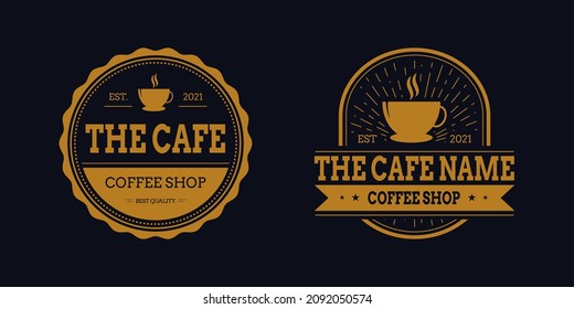 coffee shop and eatery vintage logo