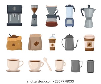 Elemente des Kaffeehauses - Vektorgrafik