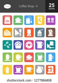 Coffee Shop Filled Icons