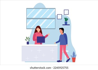 Coffee Shop Flat Design Illustration